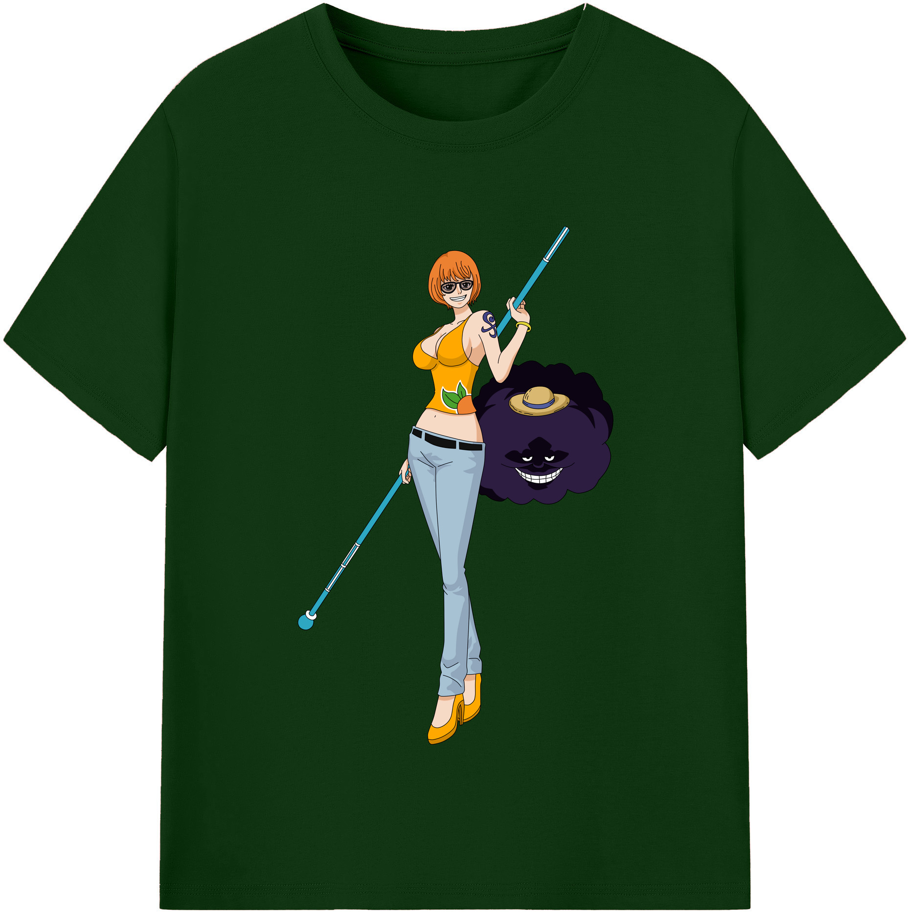 ワンピース ナミ ONE PIECE Nami 綿100％半袖Tシャツ（フロントプリント）